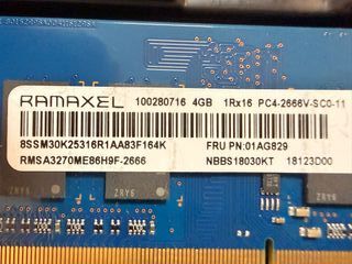 2x 4GB DDR4 2666V SODIMM RAM