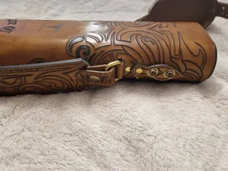 Taquera de cuero Volturi para tacos de billar