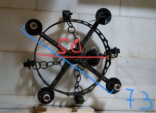 Lámpara de forja artesanal