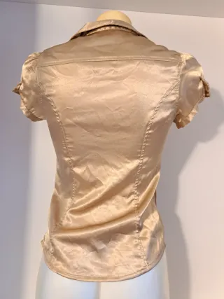 Blusa Zara Dorada Talla XS