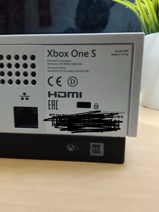 Xbox One S 1TB Blanca
