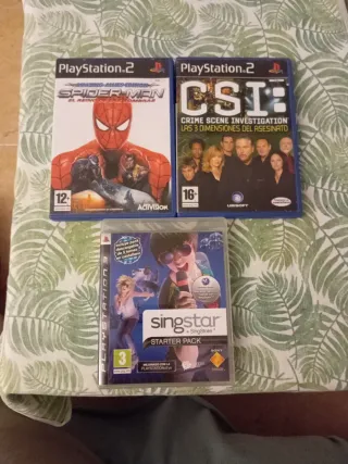 Dos juegos PS2 y uno PS3