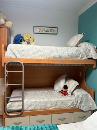 Litera doble madera y metal