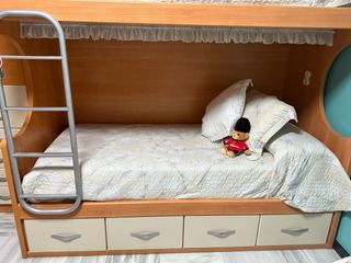 Litera doble madera y metal