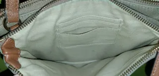 Bolso bandolera Ralph Lauren beige y marrón