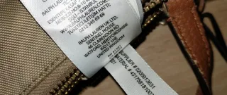 Bolso bandolera Ralph Lauren beige y marrón