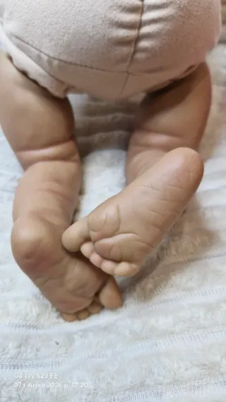 Muñeca estilo reborn 45cm,con cuerpo de la tela