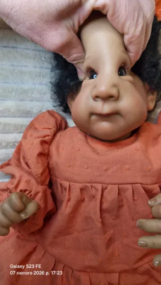 Muñeca estilo reborn 45cm,con cuerpo de la tela