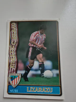 Lizarazu Nº288 Error 1996 1997 Mundi cromo.