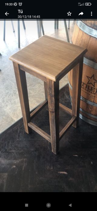Taburete altos bar madera  barra(minimo 6)