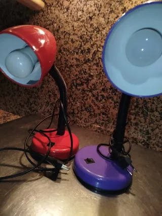 Lote 2 Flexos Escritorio Rojo y Morado