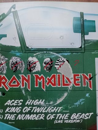 VINILO MAXI SINLE IRON MAIDEN ACES HIGH