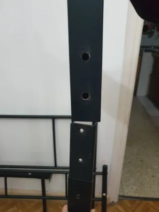 Cama 1.90x90 Desarmable Negra