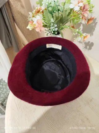 Cappello bordeaux Angora Soft