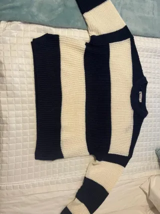 Jersey rayas azul y blanco stradivarius