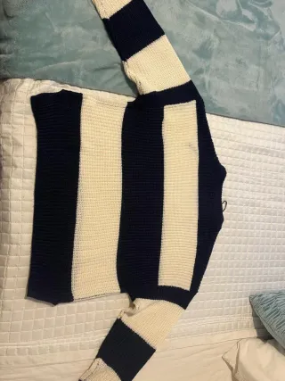 Jersey rayas azul y blanco stradivarius