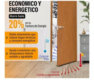 Aislante Puerta Tubos Espuma Hogarlax