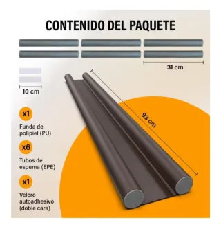 Aislante Puerta Tubos Espuma Hogarlax