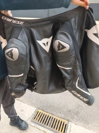 Mono Dainese 2 piezas negro y blanco