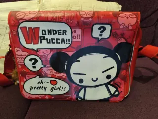 Mochila Pucca Wonder Pucca!! Tamaño: 38x28x10