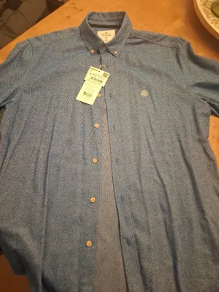 Camisa Springfield Azul Talla M 38-40
