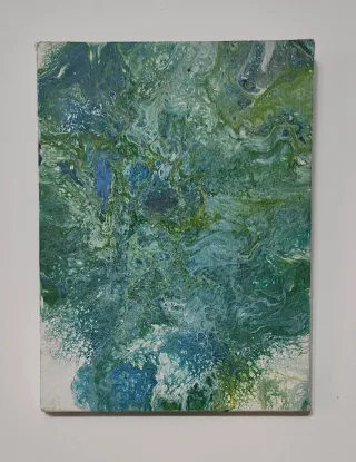 Set di 3 Quadri Astratti su Tela