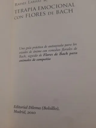 Terapia emocional con Flores de Bach.Rafael Labhat