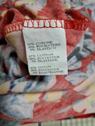 Camiseta mujer floral talla XL