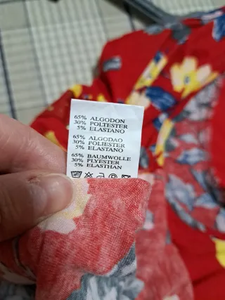 Camiseta mujer floral talla XL