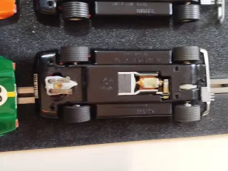 Scalextric Coches de Carreras Naranja y Verde