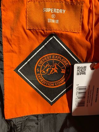 Chaqueta Parka Naranja Superdry