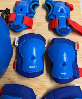 Casco y protecciones Oxelo infantil