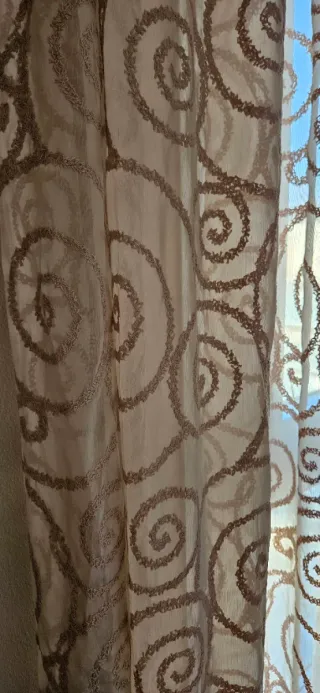 Cortinas y barra alta calidad