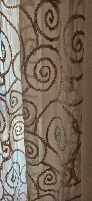 Cortinas y barra alta calidad