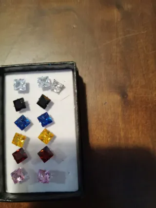 Pendientes Bisutería Cuadrados Nuevos