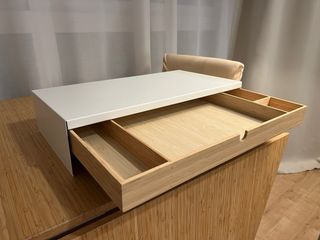 Soporte monitor con cajon organizador escritorio