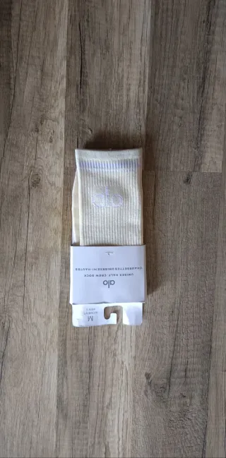 Meias Alo Yoga bege tamanho M
