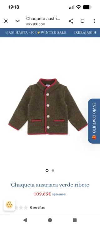 Chaqueta Austríaca Verde Talla 4