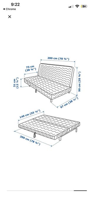 Sofá Cama Gris 3 Plazas