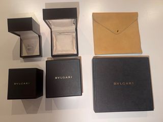 Set Scatole Originali BVLGARI Gioielleria di Lusso + Fodera