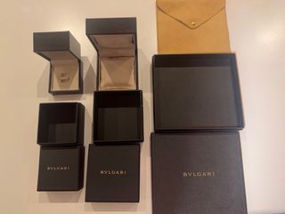Set Scatole Originali BVLGARI Gioielleria di Lusso + Fodera