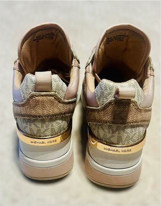 Scarpe Michael Kors donna oro e rosa