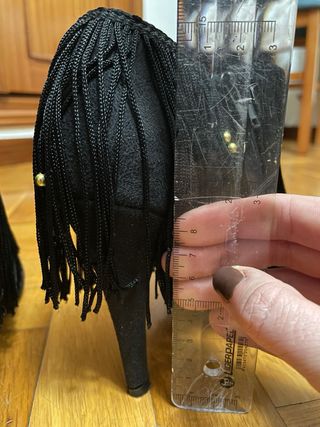 Botines negros estilo ante con flecos