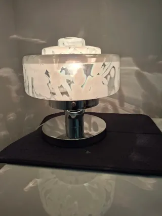 Lampada vintage vetro e metallo