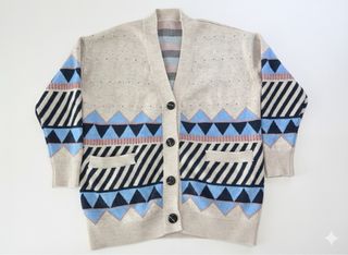 Cardigan vintage multicolor anni 80/90 unisex