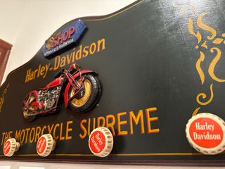 Perchero madera Harley Davidson Vintage retro