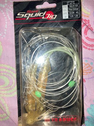 Señuelo pesca Soft Squid Jig 12cm