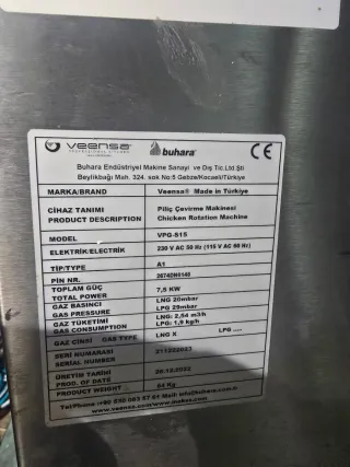 Horno de pollo a gas