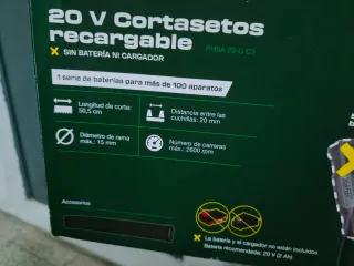 Cortasetos Parkside 20V