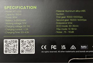 Aspirador de mano inalámbrico Mint houz